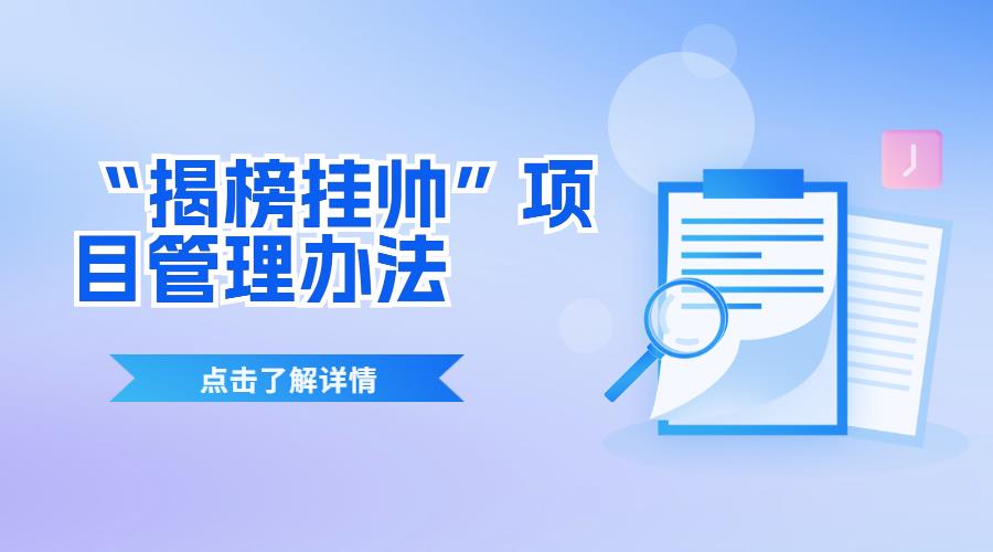 四川省科学技术厅关于印发《四川省科技计划“揭榜挂帅”项目管理办法（试行）》的通知